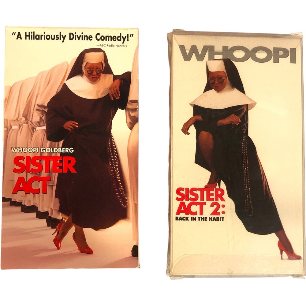 VHS Tapes Sister Act 1 and 2